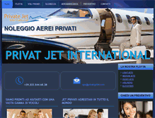 Tablet Screenshot of aereoprivato.com